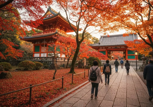Chùa Kiyomizu-dera (Thanh Thủy Tự) ở Kyoto, Nhật Bản