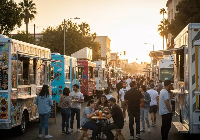 Chợ Xe Tải Ẩm Thực Đường Phố (Food Truck Market)