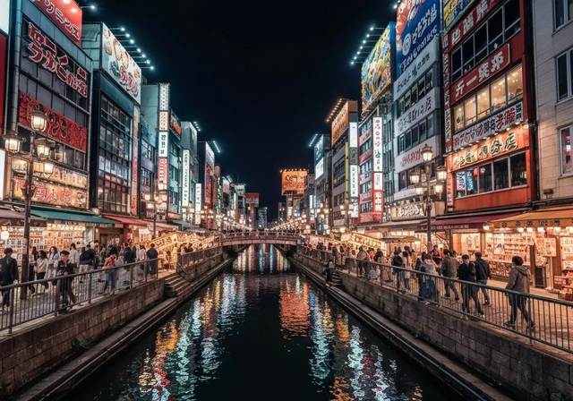 khu phố Dotonbori Osaka, Nhật Bản