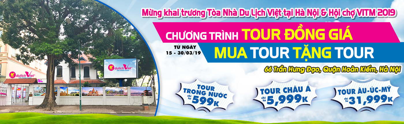 Banner quảng cáo chương trình Thứ 5 Tươi Sáng của Du Lịch Việt