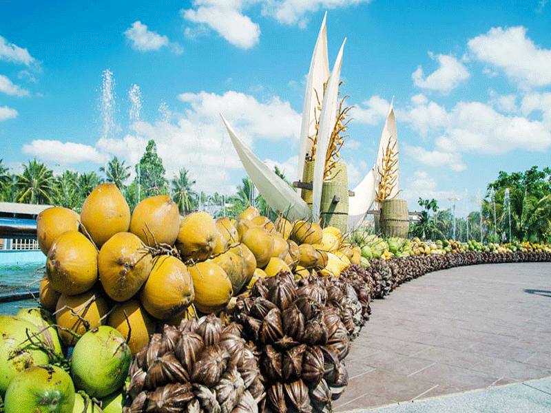 Dừa là món đặc sản nổi tiếng cả nước của Bến Tre