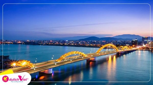 Cầu Rồng Đà Nẵng về đêm