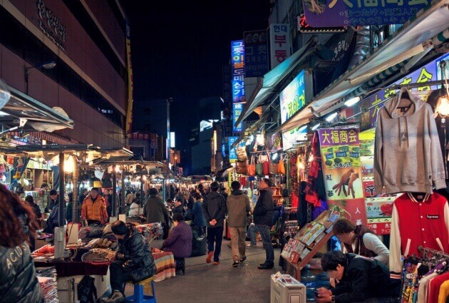 Du lịch Hàn Quốc - Chợ chợ Dongdaemun