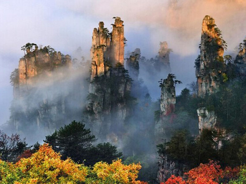 Những thắng cảnh khi du lịch Trung Quốc - Trương Gia Giới mùa thu