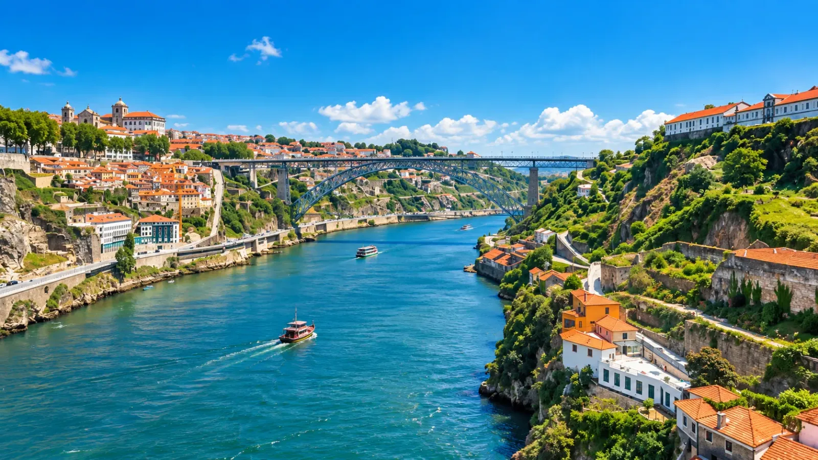 Porto và Vila Nova de Gaia bên sông Douro