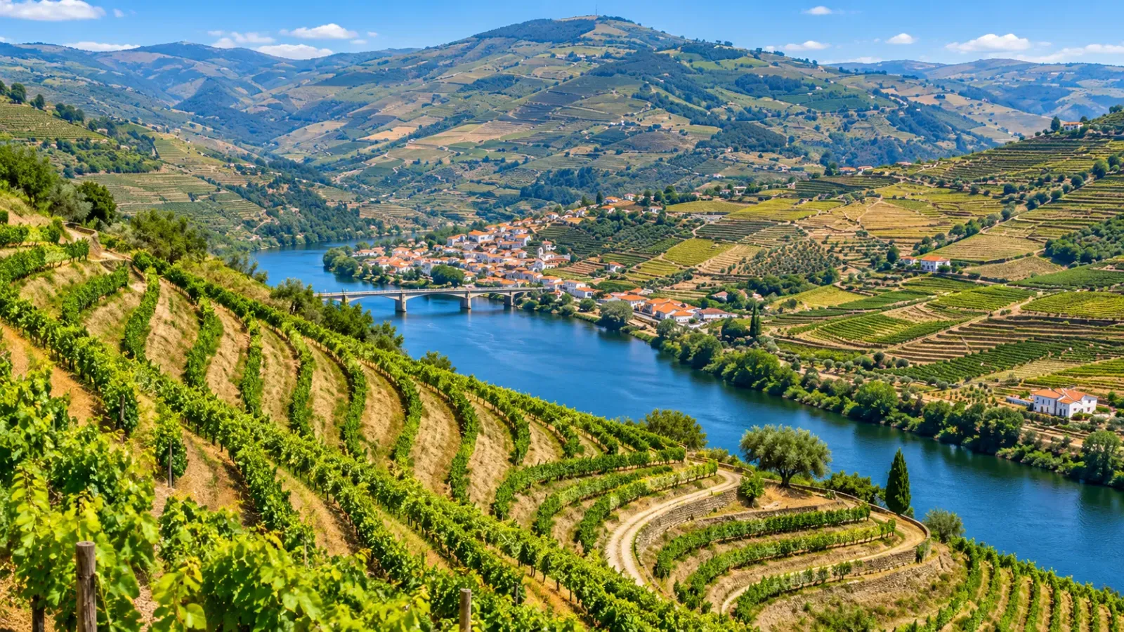 Ruộng nho bậc thang tại thung lũng Douro Bồ Đào Nha