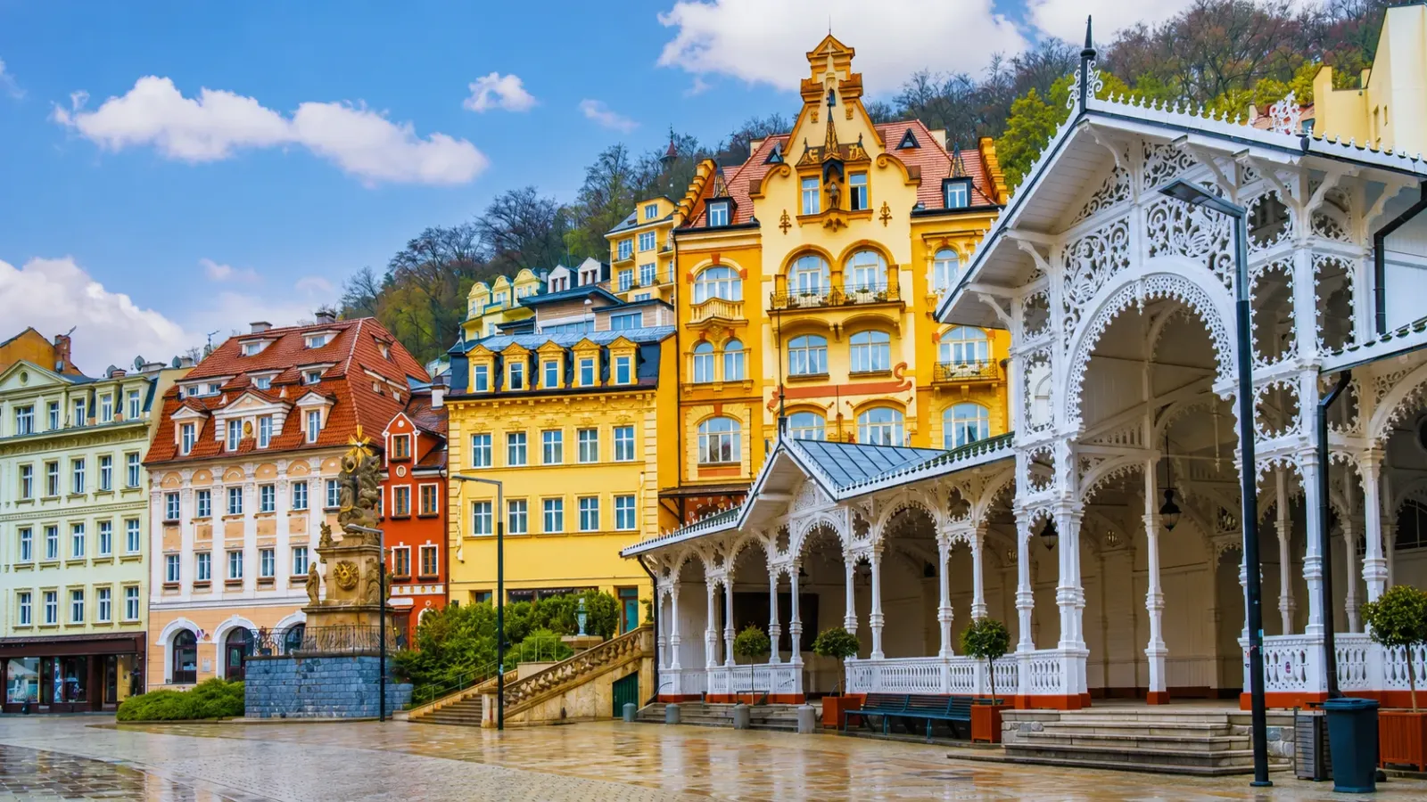 Kiến trúc khu nghỉ dưỡng và suối khoáng tại Karlovy Vary Séc