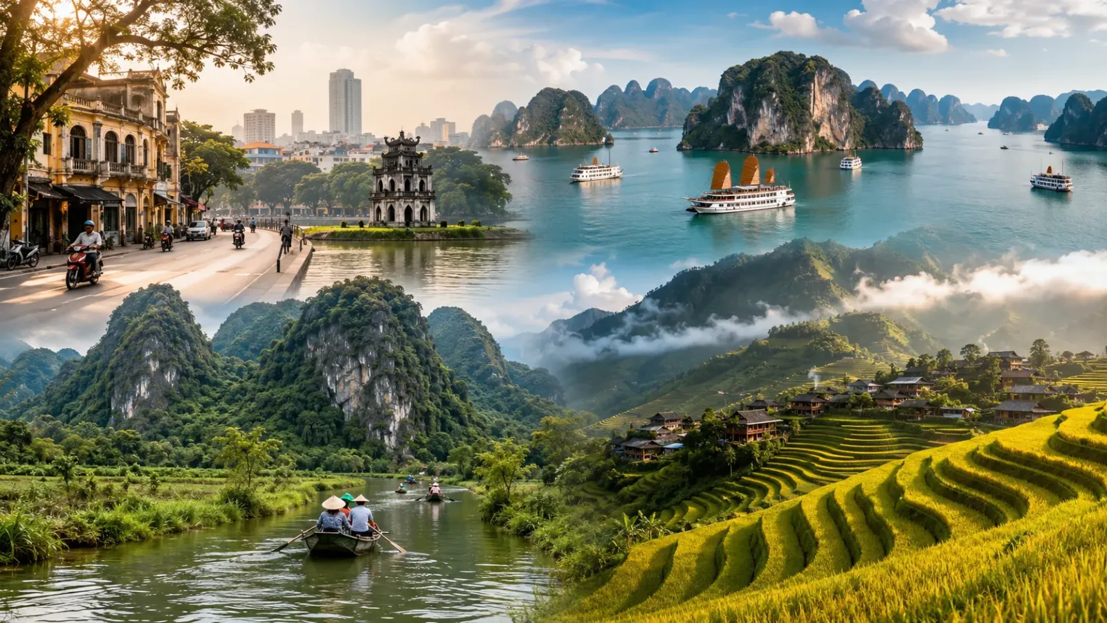 Hành trình kết hợp Hà Nội, Hạ Long, Ninh Bình và Sapa