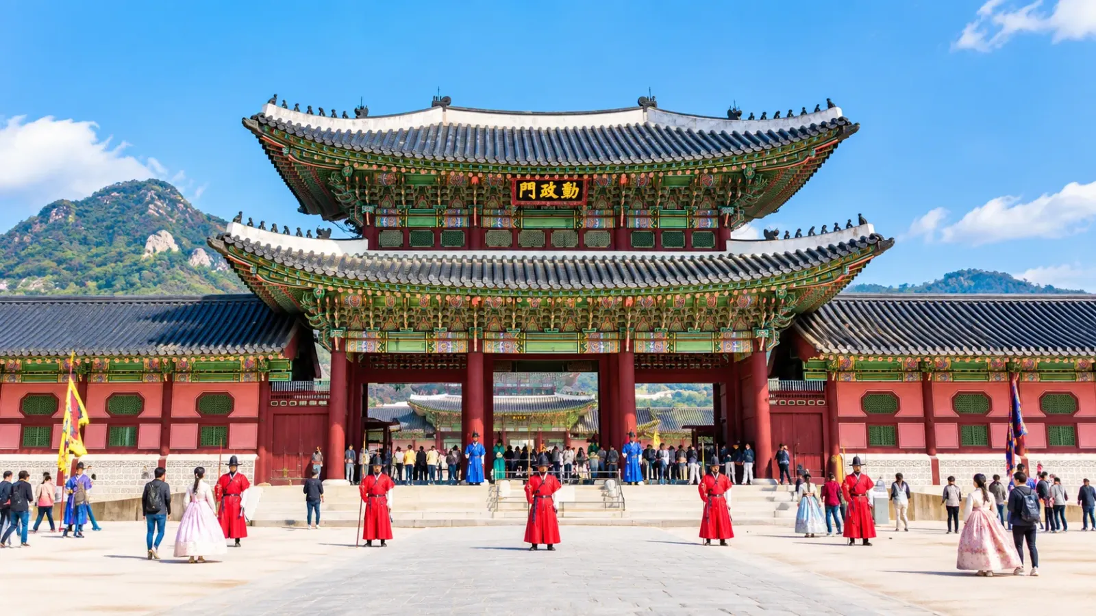 Cung điện Gyeongbokgung tại Seoul Hàn Quốc