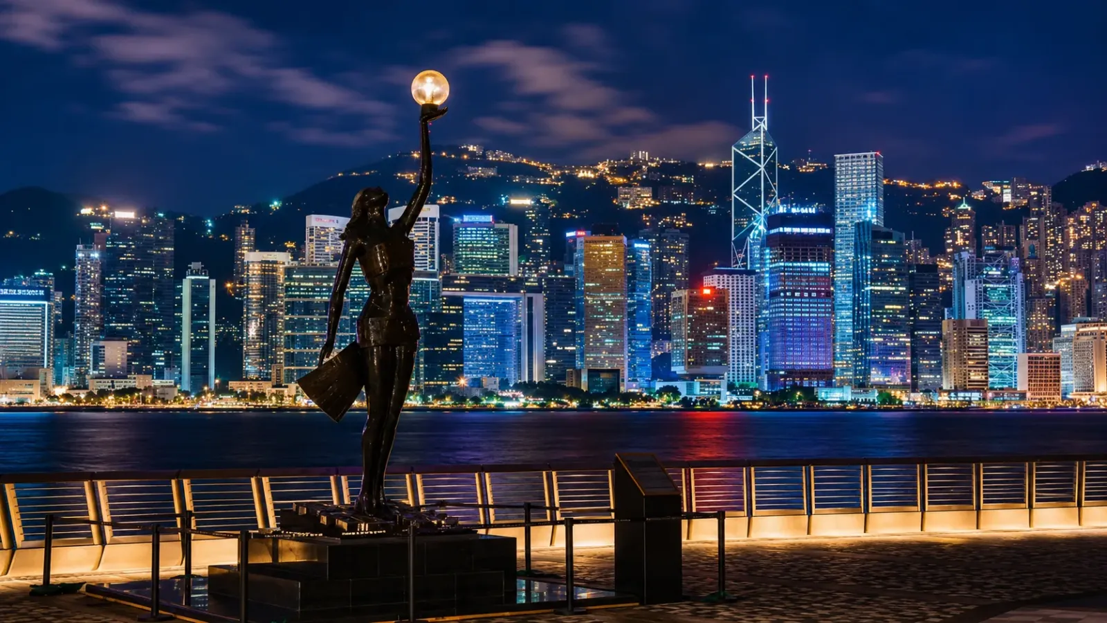 Avenue of Stars bên Victoria Harbour tại Hồng Kông