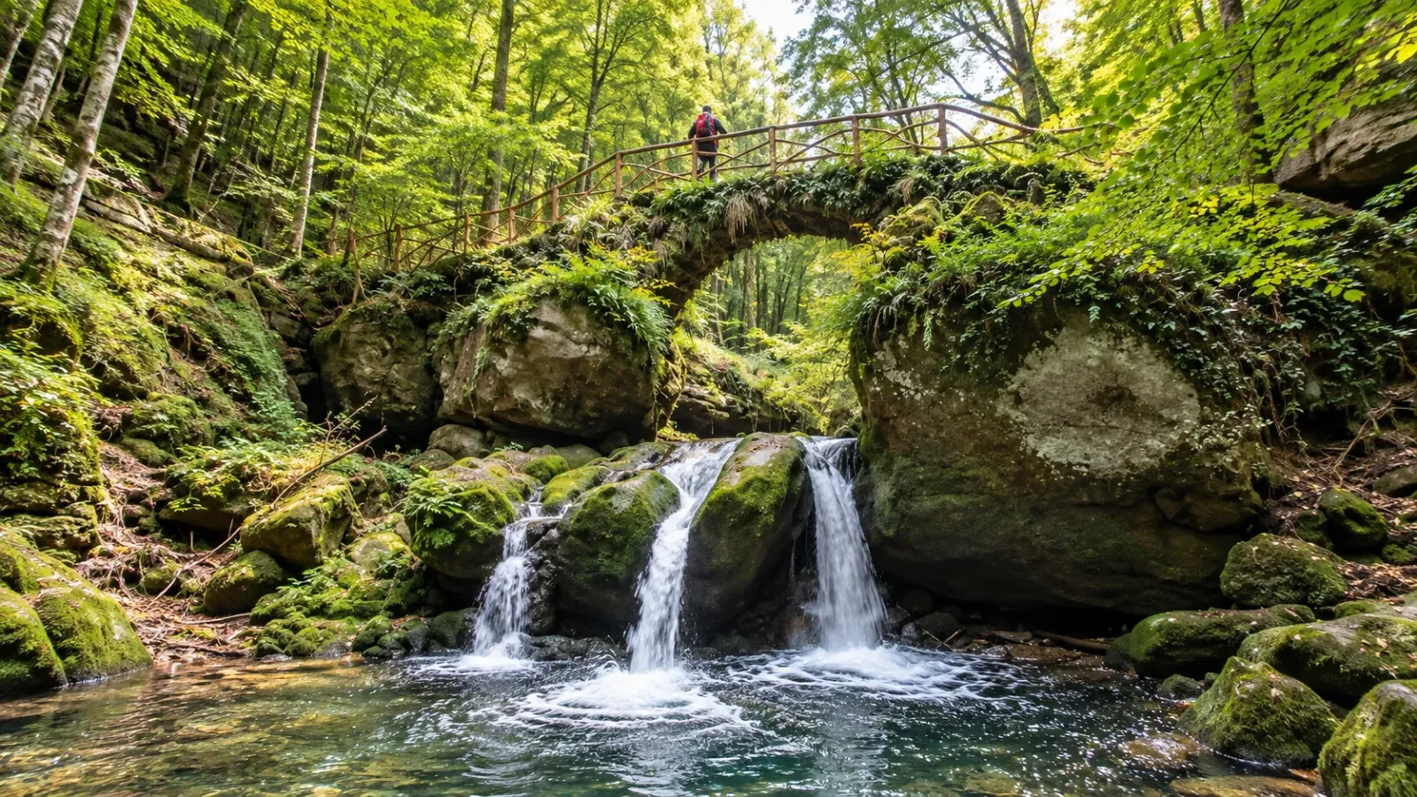Cung đường đi bộ giữa rừng và khe đá sa thạch trên Mullerthal Trail Luxembourg