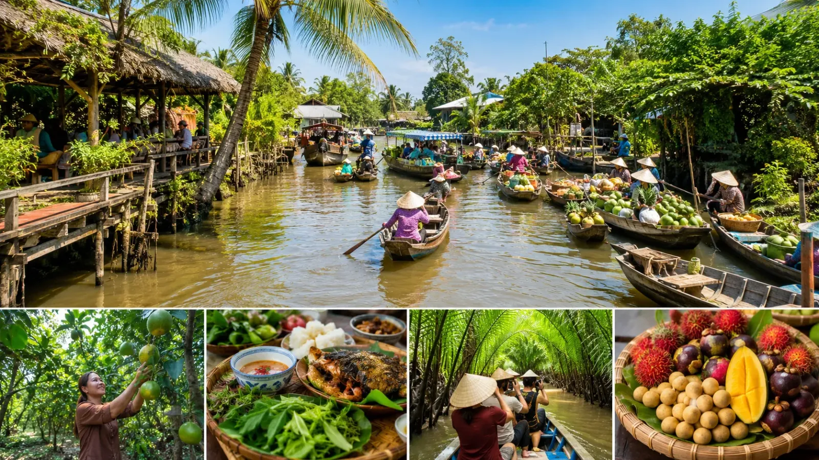 Các địa điểm thường xuất hiện trong tour du lịch Miền Tây