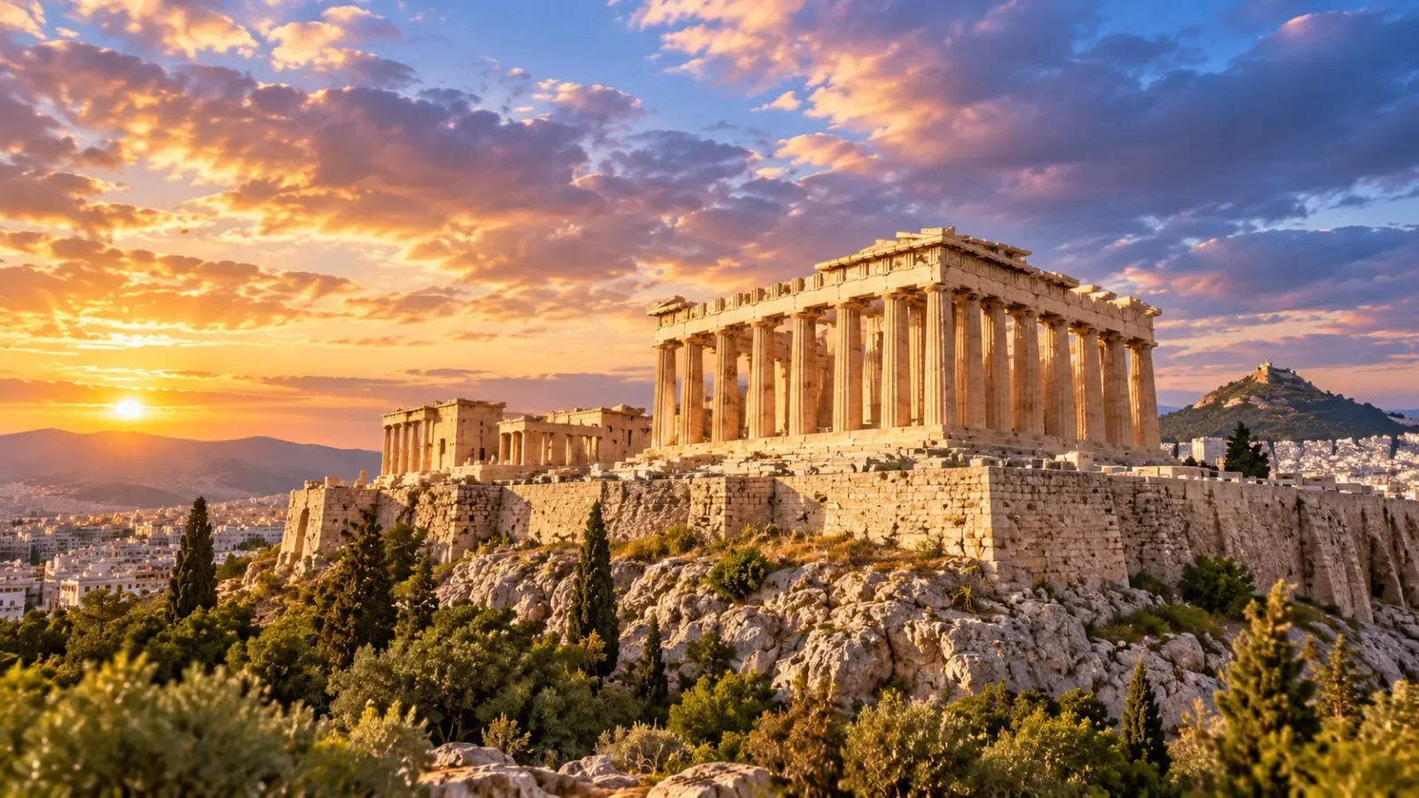 Quần thể Acropolis và đền Parthenon tại AthensNha, Hy Lạp