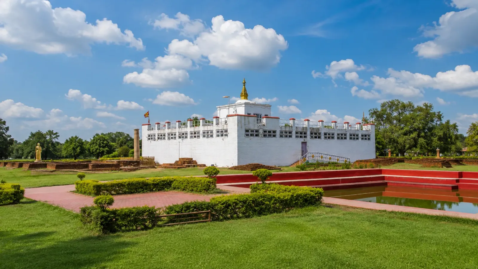 Đền Maya Devi và khu vực hành hương tại Lumbini Nepal