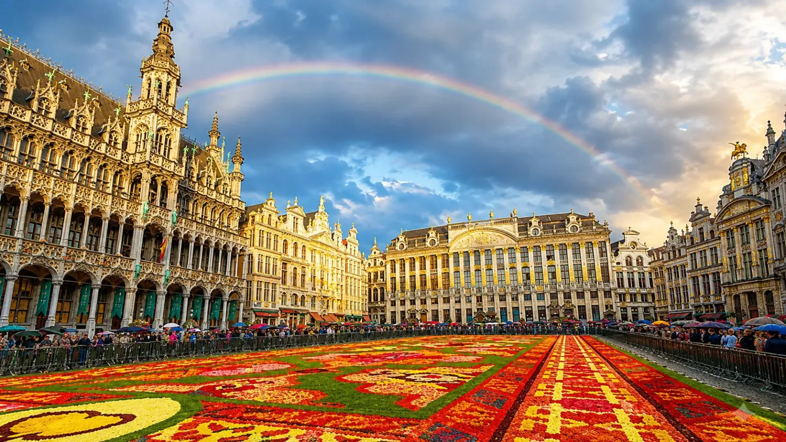 Quảng trường Grand Place - biểu tượng kiến trúc rực rỡ của thủ đô Brussels