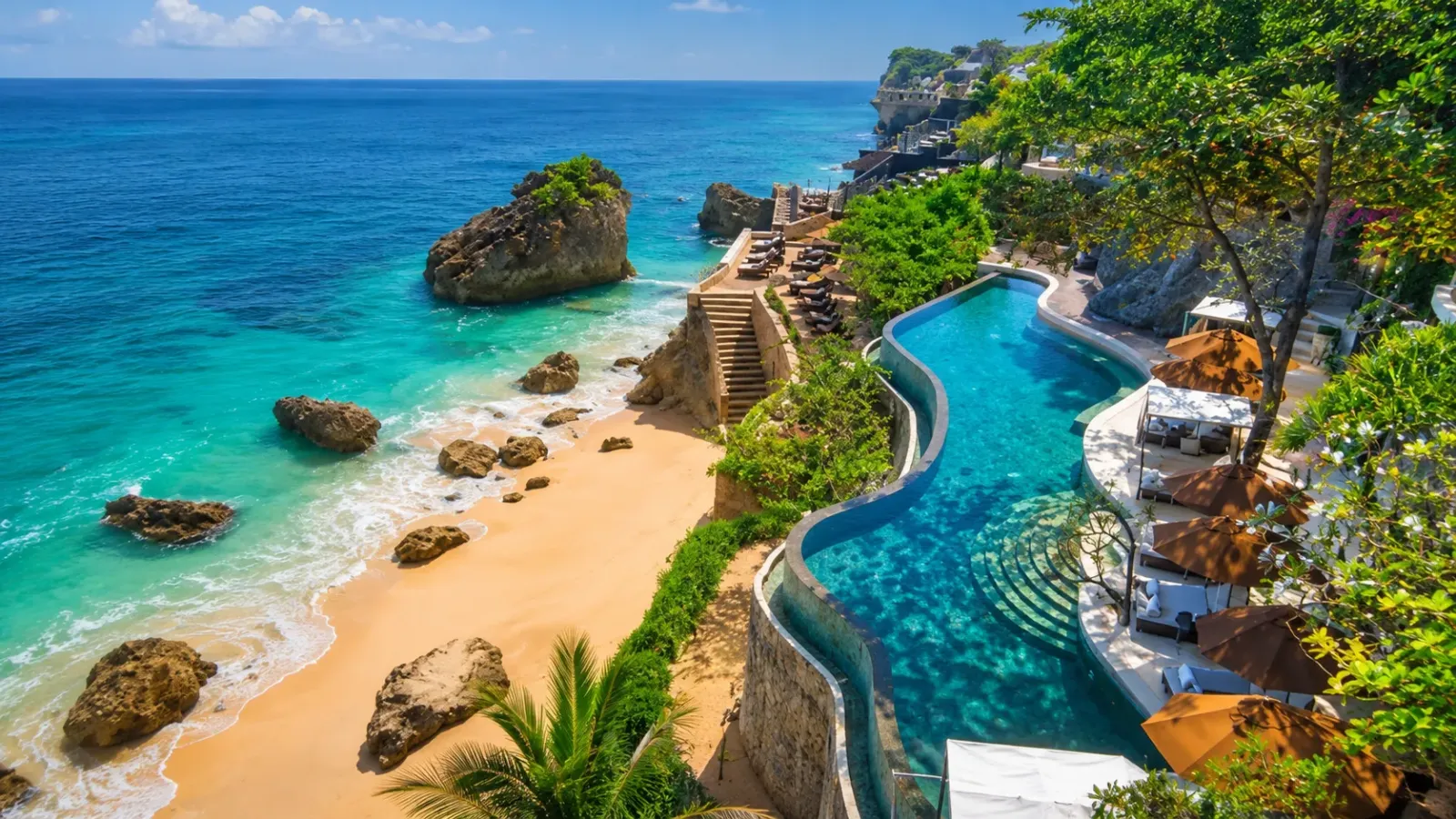 Bãi biển và khu nghỉ dưỡng tại Bali Indonesia