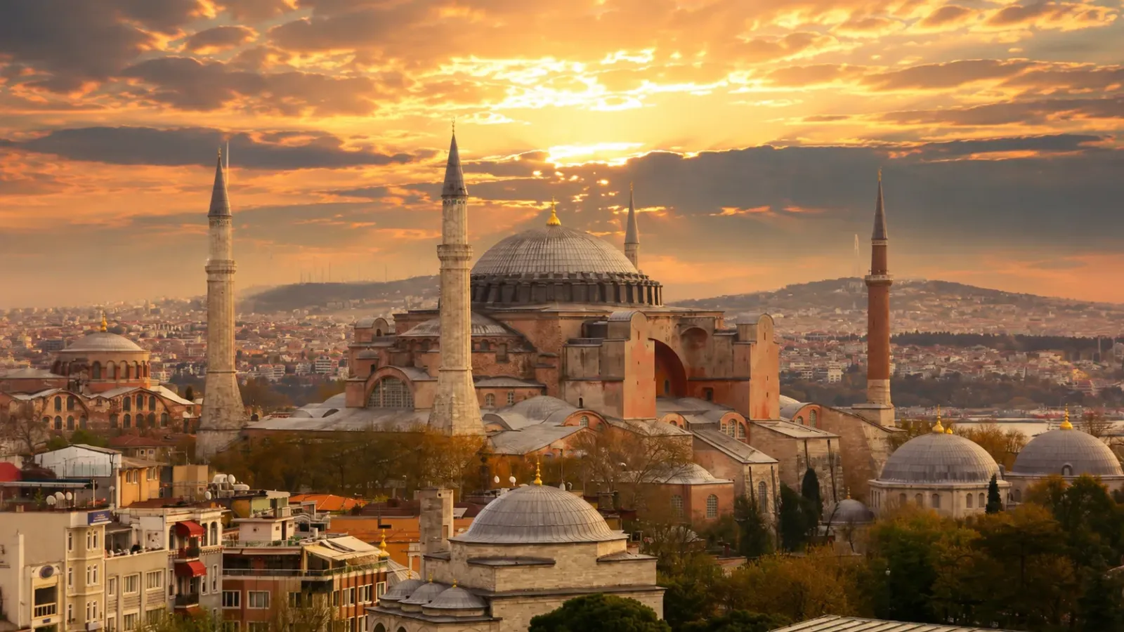 Hagia Sophia giữa khu vực lịch sử Istanbul, Thổ Nhĩ Kỳ