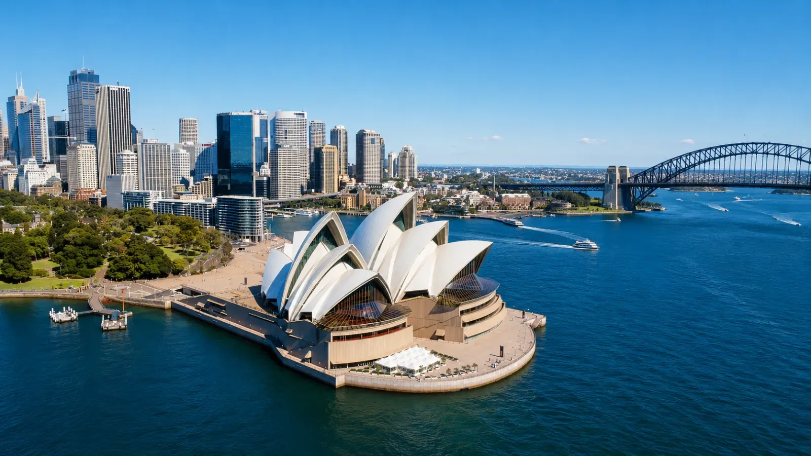 Nhà hát Opera Sydney và Cầu cảng bên vịnh Sydney