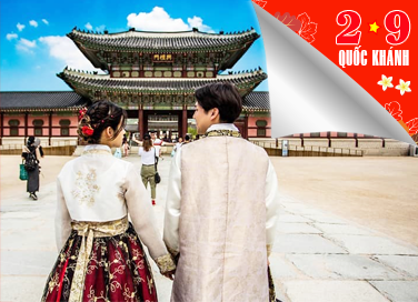 Tour du lịch Hàn Quốc dịp lễ 2/9 giá tốt khởi hành từ Hà Nội