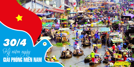 Du Lịch Miệt vườn Miền Tây - Cồn Mỹ Phước - Chợ Nổi Ngã Năm lễ 30/4