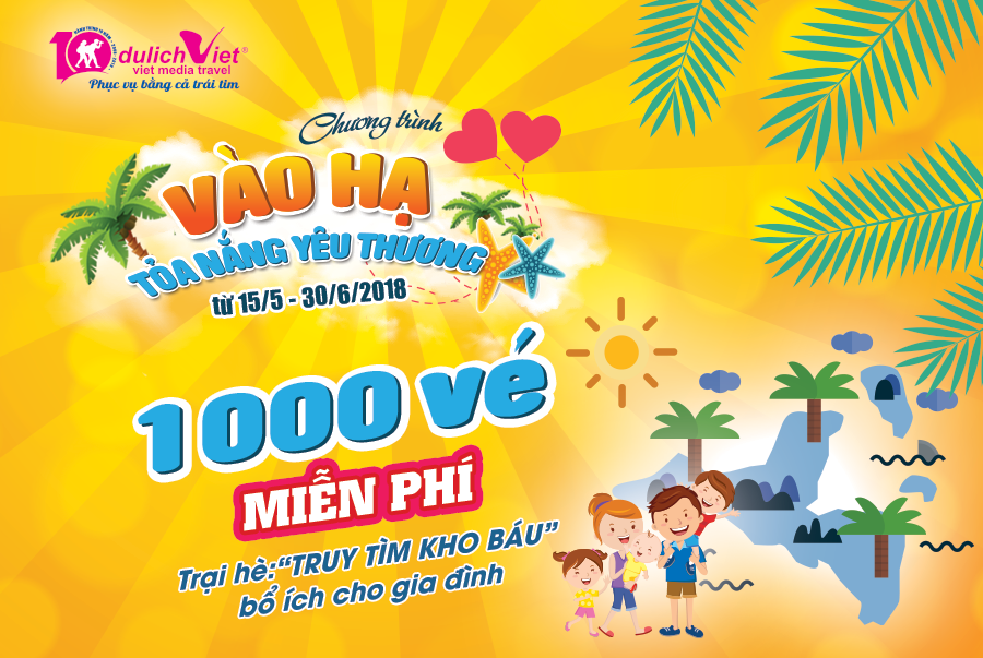 1000 vé Trại hè miễn phí cho trẻ em