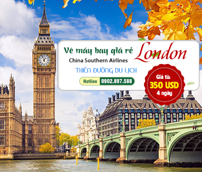 China Southern Airlines khuyến mãi vé máy giá rẻ đi London