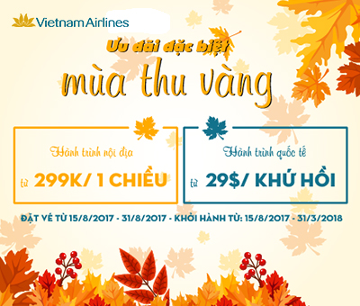 Vietnam Airlines khuyến mãi đặc biệt