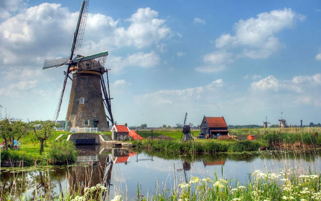 Kinderdijk's Windmills - nơi được công nhận là Di sản thế giới
