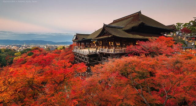 Ngôi chùa Kiyomizu-dera rất linh thiêng