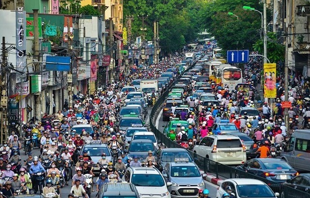 Tại Hà Nội rất dễ để tìm thấy taxi trên các con phố