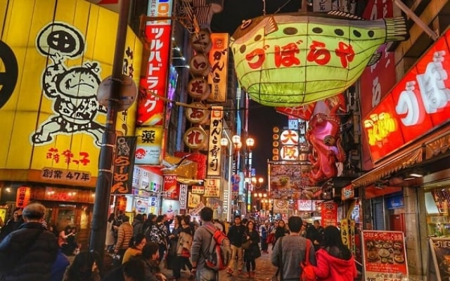 Khám phá phố Dotonbori - thiên đường ẩm thực hấp dẫn tại Nhật Bản