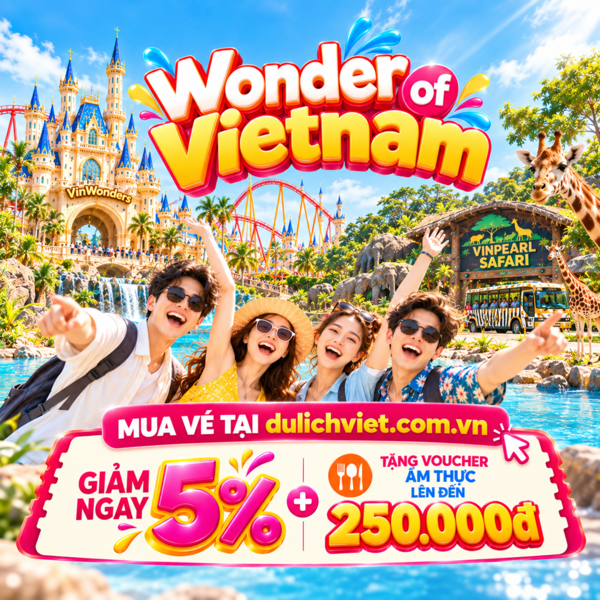 Popup vé vui chơi
