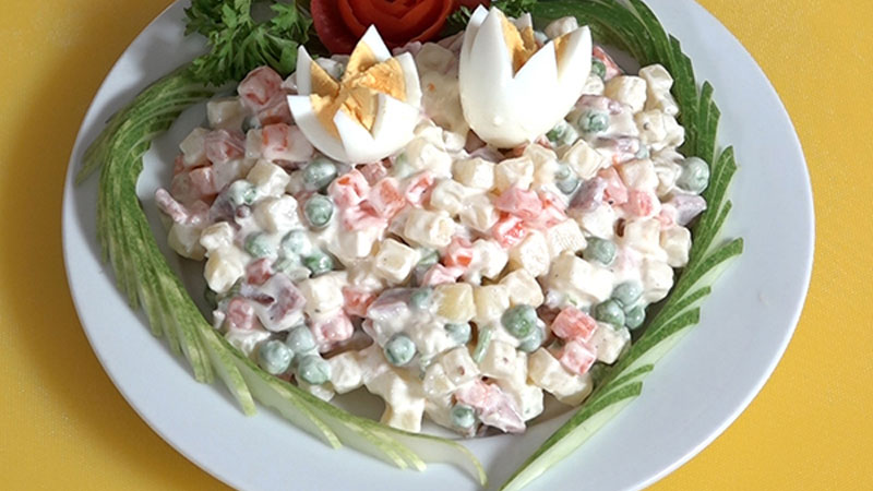 Salad Nga - Món đặc sản nổi tiếng toàn thế giới