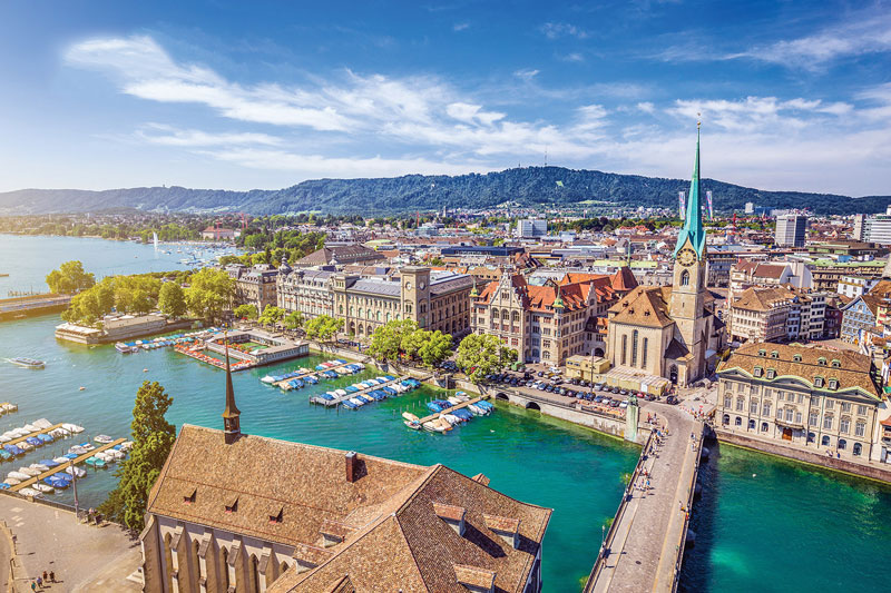 Du lịch Thụy Sĩ khám phá toàn cảnh thành phố Zurich