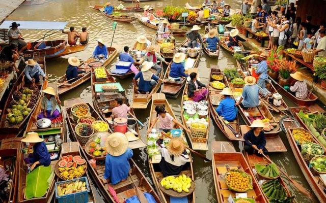 Khám phá chợ nổi Pattaya Thái Lan - trải nghiệm không gian mua sắm đặc sắc