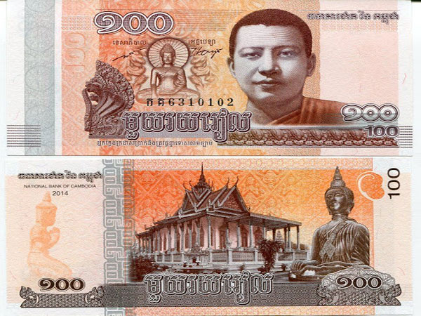 Tiền Ria là đơn vị tiền tệ chính thức của Campuchia