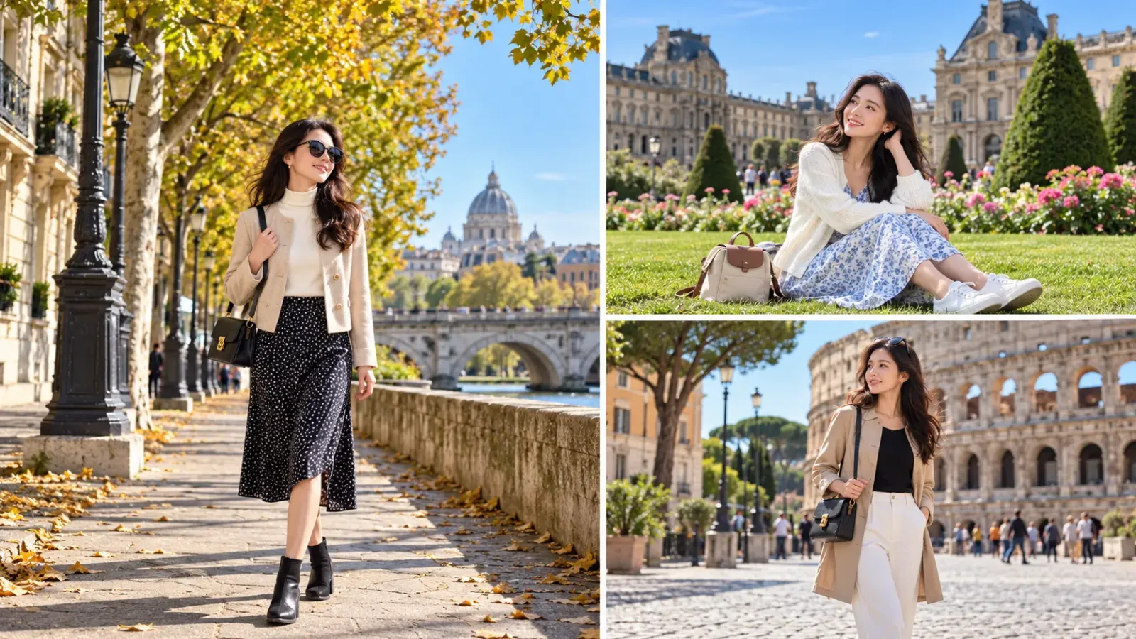 Hình minh họa lựa chọn trang phục phù hợp khi đi du lịch châu Âu