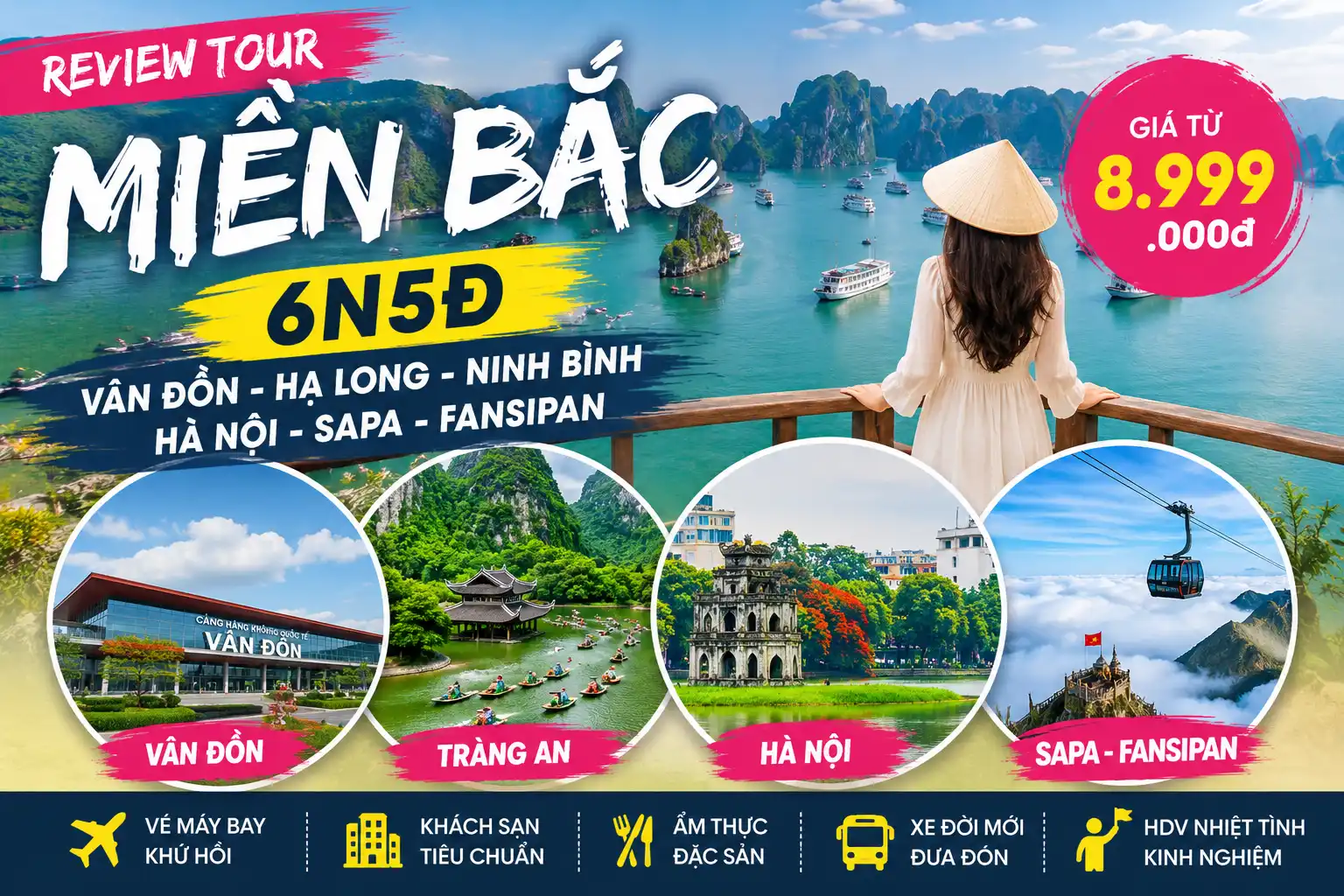 tour Miền Bắc  Hạ Long - Ninh Bình - Hà Nội - Sapa