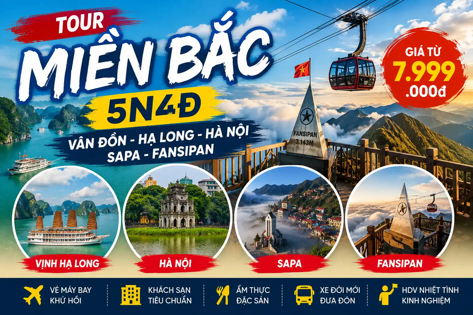 Tour Miền Bắc 5 Ngày 4 Đêm