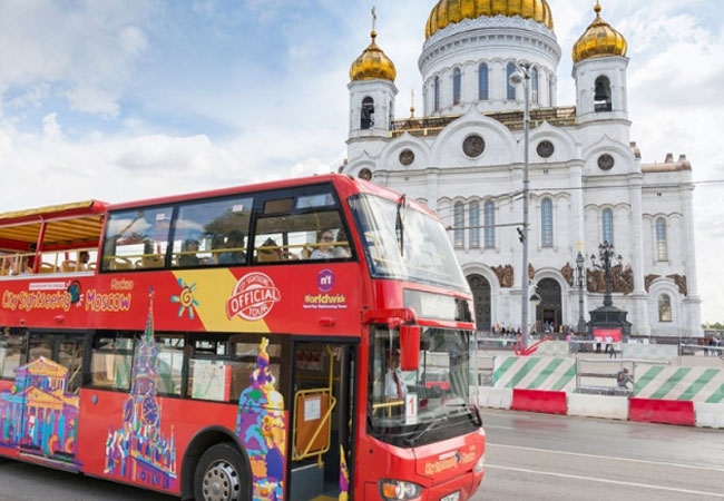 Xe bus là phương tiện công cộng khá phổ biến tại Nga